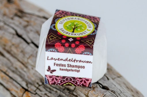 Festes Shampoo Lavendeltraum von Sauberkunst Seifenmanufaktur