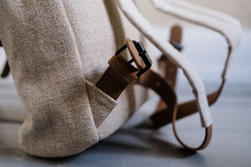 Herb Backpack Rucksack von Monk & Anna aus Leinen und Jute